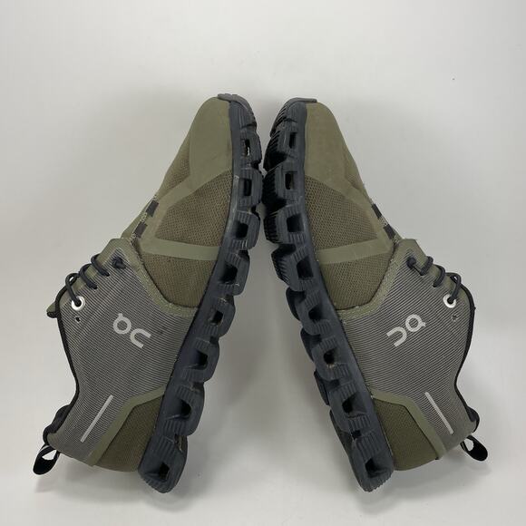 On Cloud 5 Waterproof Running Shoes Womens Size 8 Olive Green Slip On Athletic - Picture 5 of 12